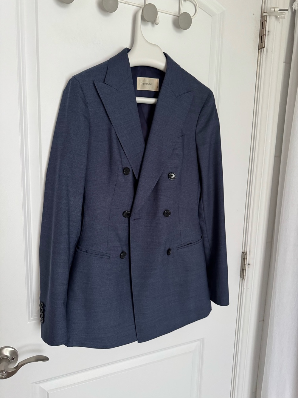 SUISTUDIO  wool Tailored Double-Breasted blazer size 4-6 - Picture 13 of 13